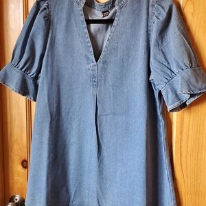 SHEIN Blue Denim Top